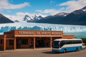 Terminal de Perito Moreno con el Glaciar Perito Moreno