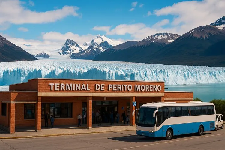 Terminal de Perito Moreno con el Glaciar Perito Moreno