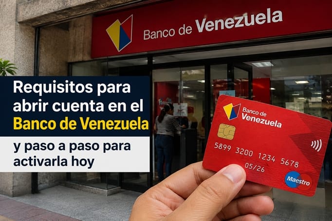 abrir una cuenta en el Banco de Venezuela